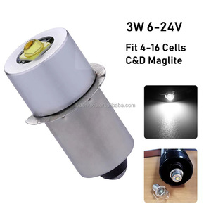 LED <strong>Light</strong> Bulbs 3w 3v 4-12v 6-24v 18v Conversion Kit Upgrade Bulb 2 3 4 5 6 Cell D/C for Maglite Torch Magnesium Flashlight - Product Image 3
