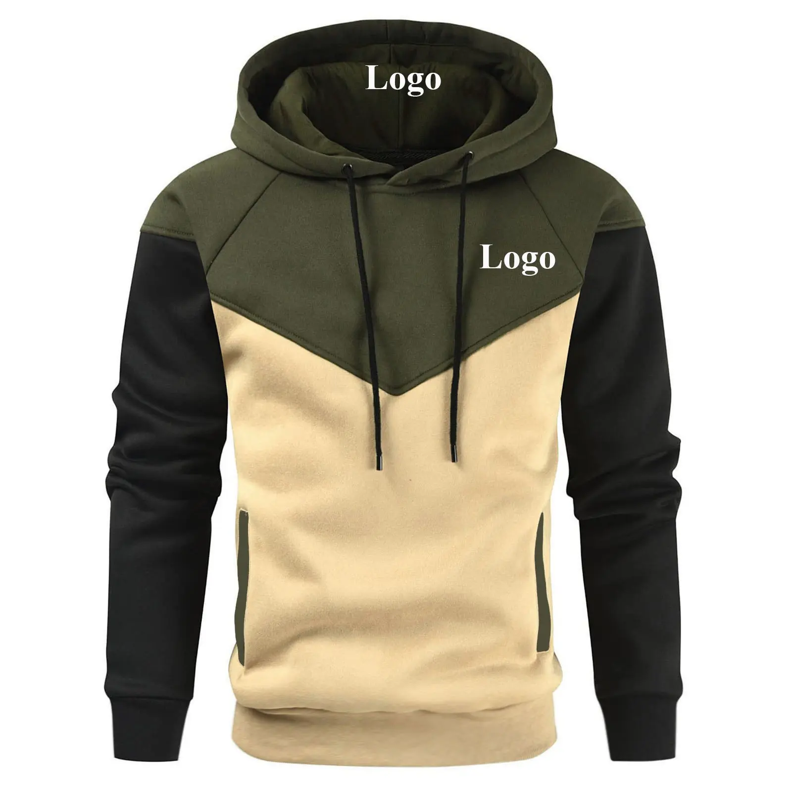 Châu Âu thời trang phong cách của nam giới Hoodies & Áo nỉ Hoodies người đàn ông tùy chỉnh Hoodies đầy màu sắc phù hợp với quân đội màu xanh lá cây thể thao mặc áo len