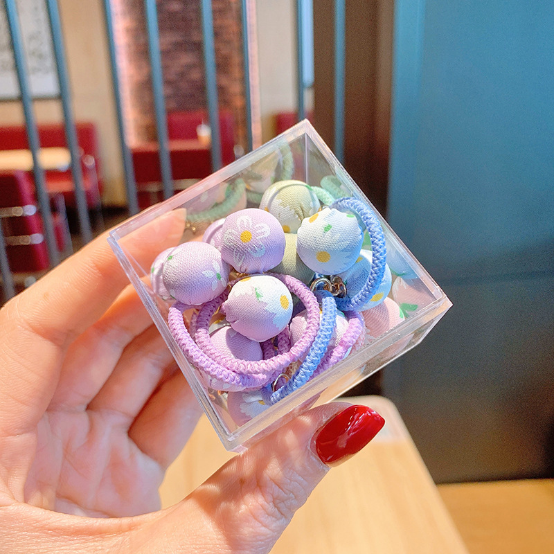 4สีชมพูอ่อนสีฟ้าสดดอกไม้ขนาดใหญ่ผูกผม