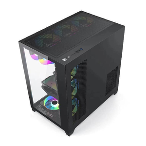 Fundas de ordenador para videojuegos, venta al por mayor, fabricación de carcasas de pc de escritorio personalizadas, vidrio, ATX, aluminio, blanco - Product Image 6