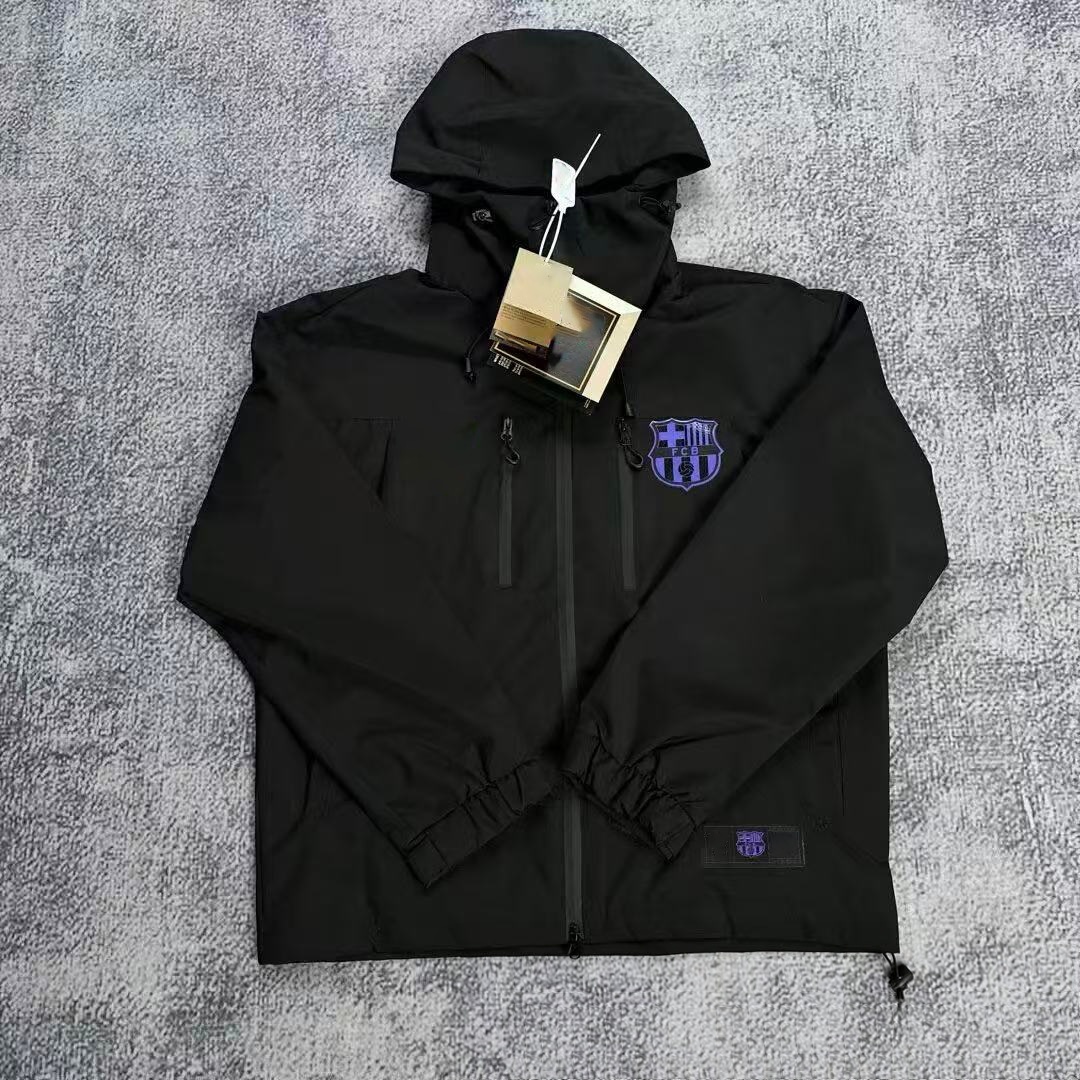 FC Barcelona Windbreaker Black