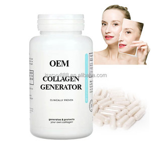 OEM <strong>Collagen</strong> Generator Supplements Complex Protects <strong>Collagen</strong> with Choline Silicon Hair Skin Nails Advanced 120 Capsules - Product Image 1