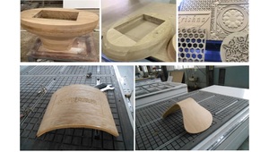 汽车内饰件最佳质量ATC 4d数控木雕机路由器木材表面加工 - Product Image 6