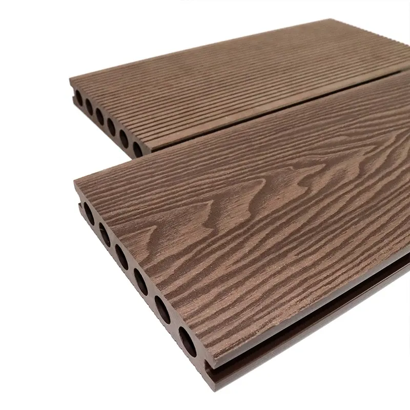 WPC-suelo de plástico para exteriores, tablero de cubierta de madera compuesta impermeable para jardín y paisajismo