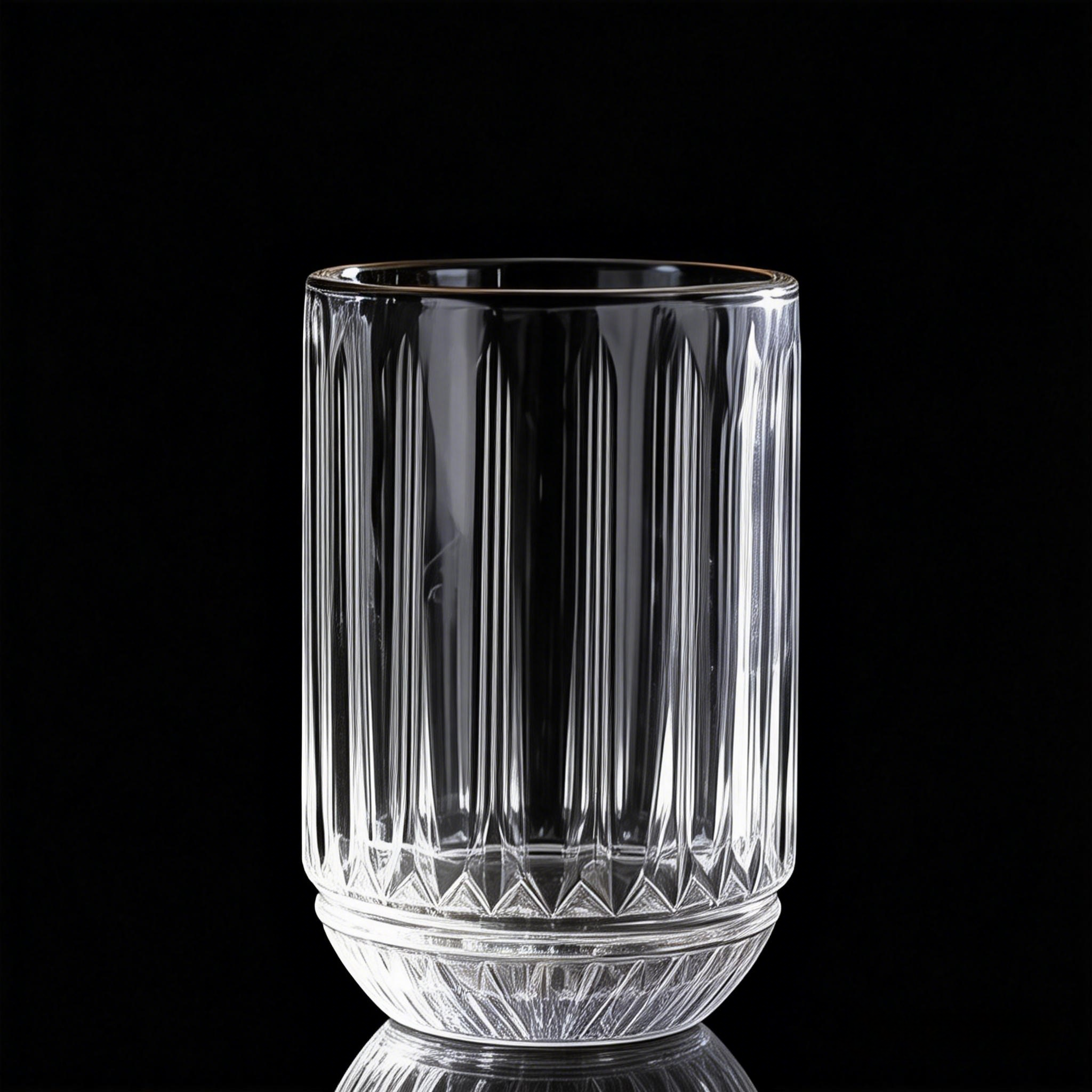 Transparent sword grass large mouth cup