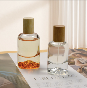 OEM özelleştirilebilir 30ml 50ml 100ml ahşap kapak parfüm cam şişeler dış kutu etiket yazıcı ambalaj krem Serum uçucu yağlar - Product Image 2