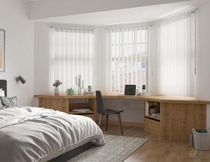 את וילון החלום עבור הסלון ניתן לסובב 180 מעלות עם חרוזים ידניים למשוך, הכולל מסלולים חד פעמיים - Product Image 4