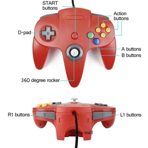 Nuevo controlador de Gamepad con cable con Grip TV Game Console Accesorios para N64 Port PC Computer Compatible Gamecube Joystick Games