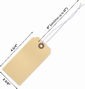 <strong>Custom</strong> Garment Swing <strong>Tags</strong> Clothes Label Print Name logo Paper hang <strong>Tag</strong> With <strong>String</strong> Paper hang <strong>Tags</strong> for Clothing Own logo - Product Image 1