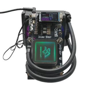 Mới Thợ mỏ Bitaxe Nerdqaxe ++ Hydro <span class=keywords><strong>4</strong></span>.8T 75W Màu Đen/Cam Nhà Bitcoin Thợ mỏ Hot Bán Solo Thợ mỏ BTC Với PSU - Product Image 4