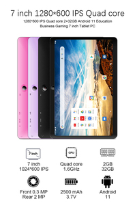 Android 11 P + G Quad Core Notebook Barato 7 pulgadas 2GB 32GB USB Duro Wifi Tablet PC Idino Metal Tablet Note Book 7 Alto rendimiento - Product Image 3