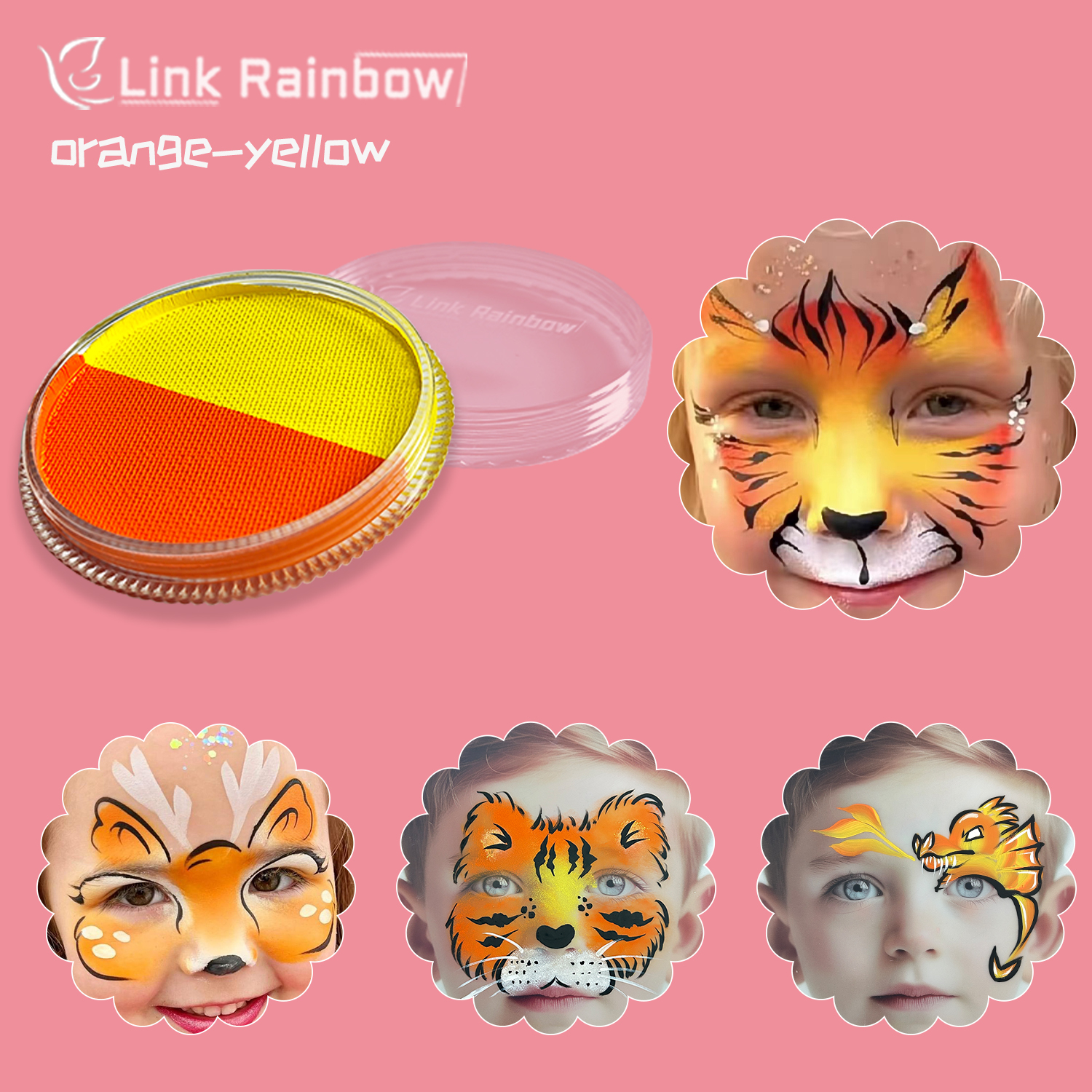 Orange and yellow