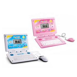 65 Functions Children English and Spanish <strong>Learning</strong> Machine Toy for Kids Educational Bilingual <strong>Learning</strong> Laptop <strong>Computer</strong> Toy - Product Image 1