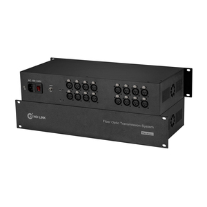 High Quality 16 Channel XLR Balanced Interface Audio Over Optic Fiber Converter Audio Multiplex Balanced Audio Fiber Converter - Product Image 1