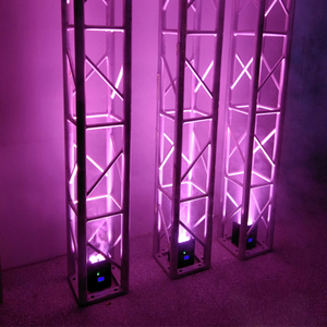 חם מכירה 4x15w rgbwa uv 6in1 מופעל סוללה פנס אלחוטי ויפי הוביל אור לדיסקו