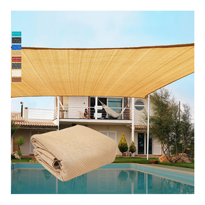 Langlebiger Patio-Outdoor-Vordach Schatten-Segelstoff 70% Dreieck Rechteck und Viereck - Product Image 1