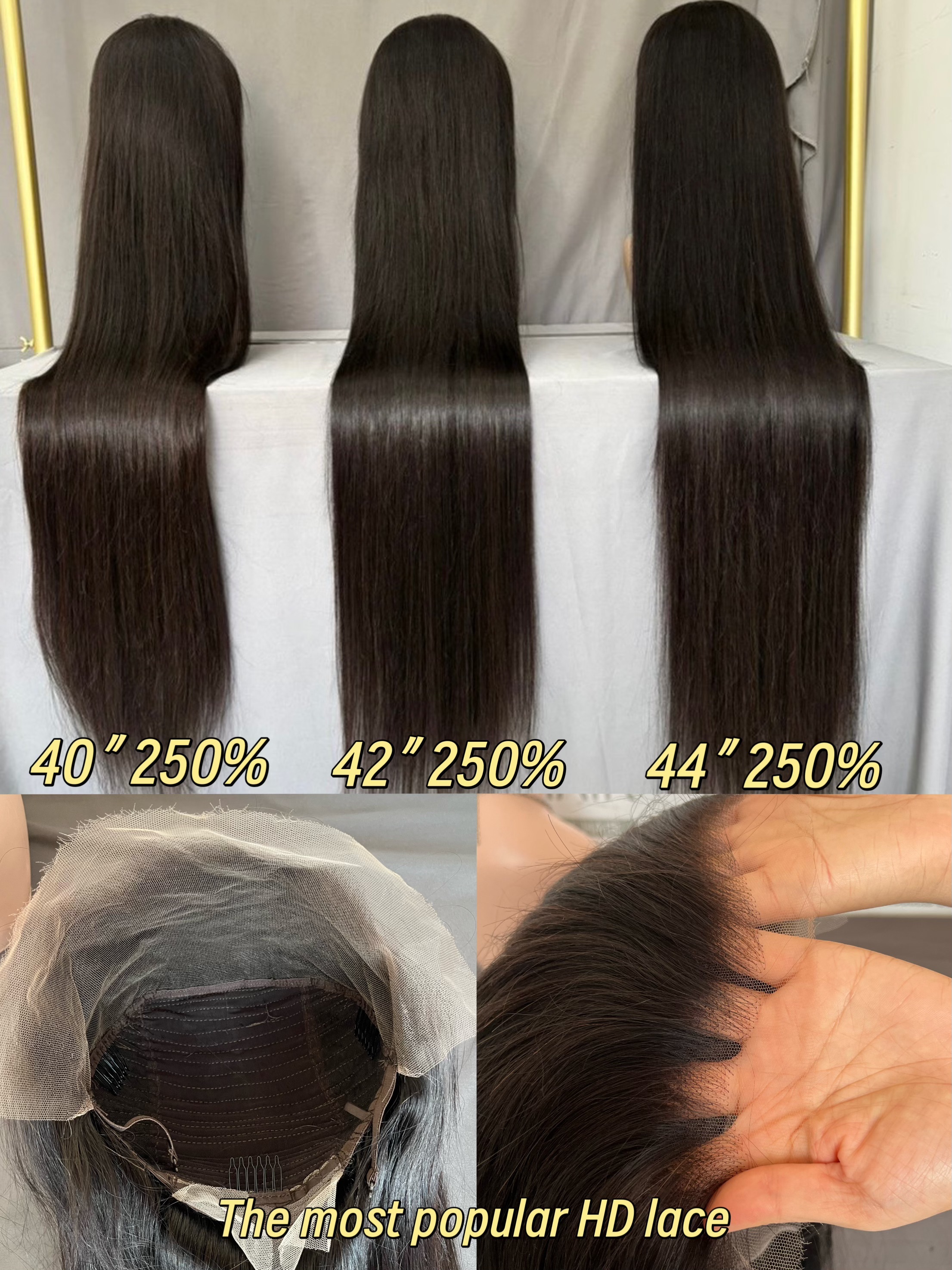 Long HD 250% density wig