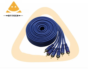 AV kablosu 3 RCA erkek tak RCA Stereo ses Video erkek AUX kablosu TV, bilgisayar, kamera, DVD OYNATICI, güç amplifikatörü, vb - Product Image 1