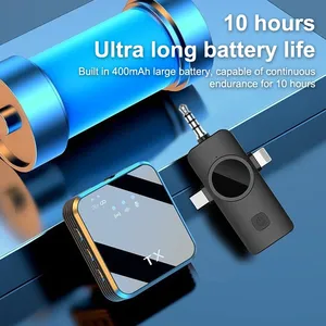 F16 Không Dây 3.5Mm Loại-C Lavalier <span class=keywords><strong>Microphone</strong></span> Condenser <span class=keywords><strong>Microphone</strong></span> Cho Android Điện Thoại Ngoài Trời Sống Ghi Âm Cuộc Phỏng Vấn Vlogs - Product Image 4