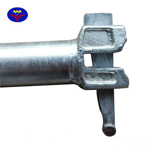 Andamio Modular multidireccional de sistema de bloqueo rápido, extremo/cabeza de Ledger de acero, Horizontal/de popa