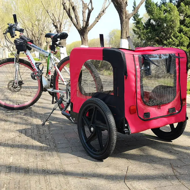 Hunde fahrrad anhänger Stahl fahrrad mittlerer oder großer oder kleiner Kinderwagen Fahrrad anhänger für Hunde
