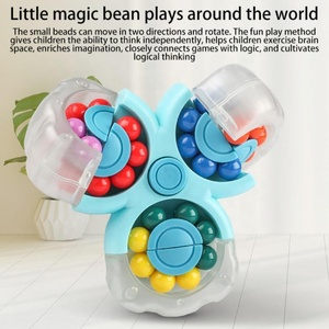 Tam Giác Xoay Đậu Ma Thuật Cube Đầu Ngón Tay Xoắn Hạt Ngón Tay <span class=keywords><strong>Fidget</strong></span> Spinners Phát Sáng Trong Đồ Chơi Tối Cho Người Lớn Trẻ Em Giảm Căng Thẳng - Product Image 6