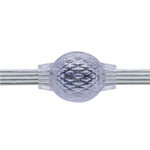30 Pixels/Set <strong>23mm</strong> Addressable RGB 3D <strong>LED</strong> Pixel Ball Light DC12V WS2811 IC 2LEDs/0.48W IP68 Clear/Black Wire 3 Core XConnect - Product Image 1