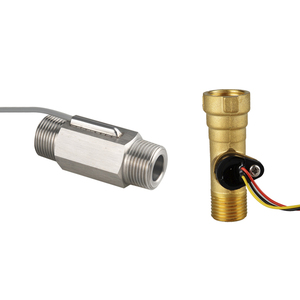 1/2 \ "3/4 \" Hall Efeito Azul Plástico Sensor De Fluxo De Água/DN15 DN20 Turbina Líquido Medidor De Fluxo 1-60 LPM Saída De Pulso 3 Fios FHS-2P