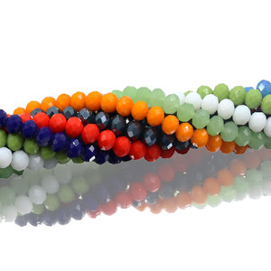 <span class=keywords><strong>4mm</strong></span> Rondelle פיאות צ 'כי קריסטל זכוכית מוצק צבע זכוכית להכנת תכשיטים