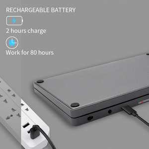 Customized German Layout Italian Language Rechargeable Hot Sale Foldable Wireless <strong>Keyboard</strong> with Touchpad for <strong>Ios</strong> Android - Product Image 3