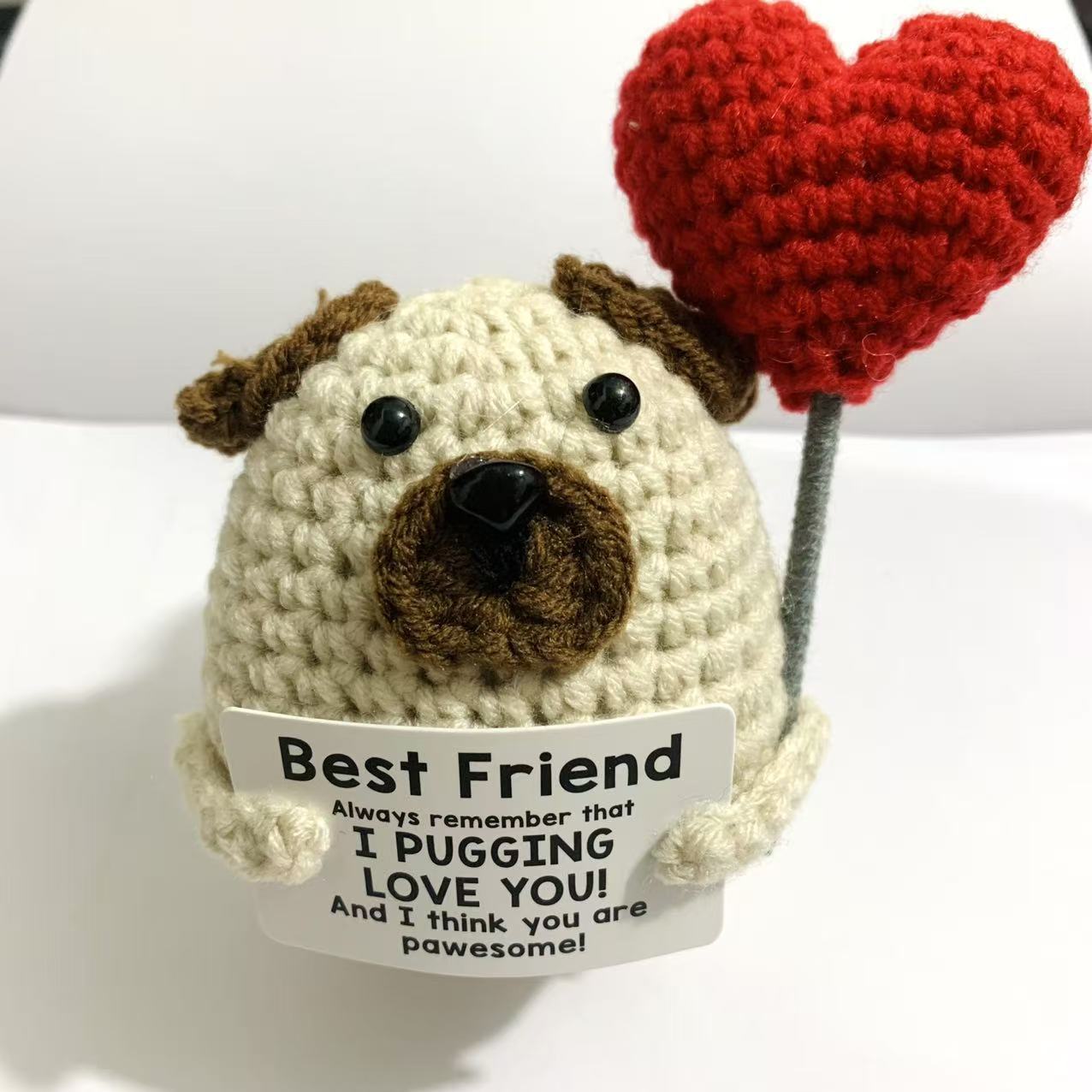 Love-heart dog b card