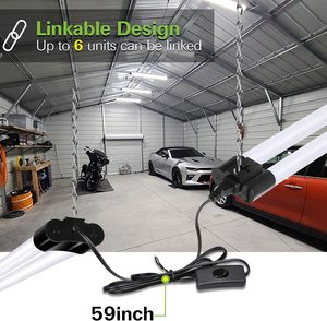 <strong>LED</strong> Fixture Linkable Shop Lights <strong>T8</strong> <strong>Led</strong> Tube Light Workshop Garage Warehouse Flushmount Ceiling <strong>Led</strong> Shop Light <strong>4</strong> <strong>ft</strong> - Product Image 3