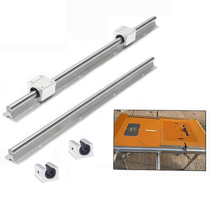 Bloques deslizantes SBR12UU de aluminio de 600mm, Kit de riel de guía de movimiento lineal SBR12 y rodamientos para máquinas CNC para sistemas de rieles deslizantes - Product Image 4