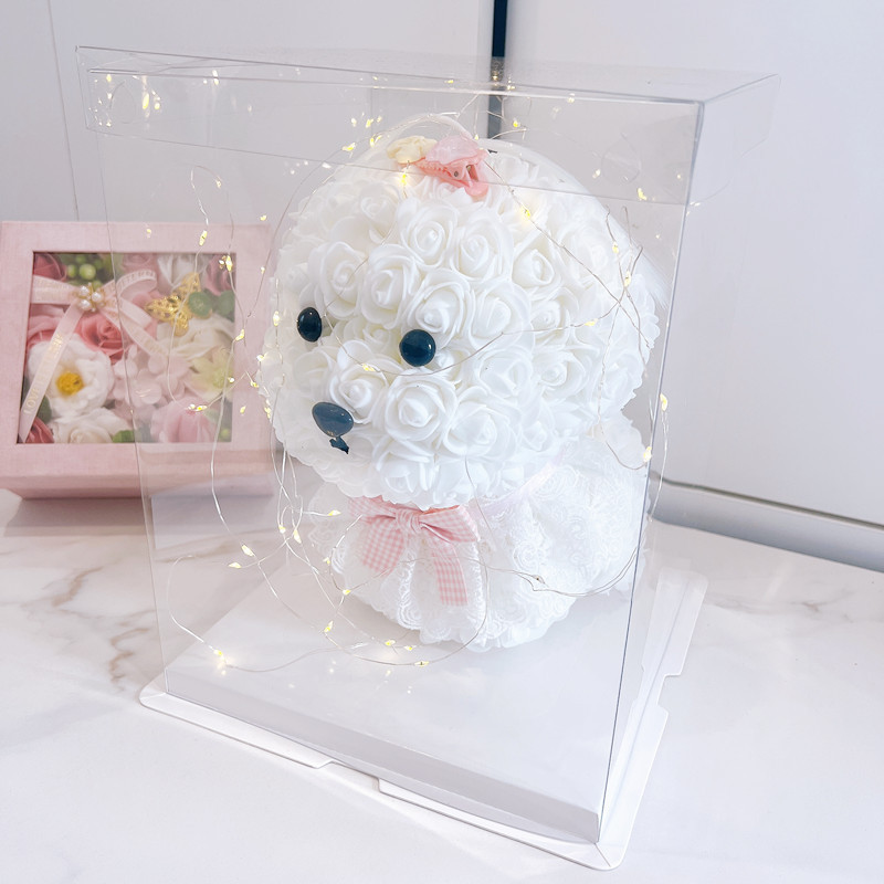 Pink lantern with gift box