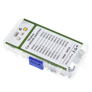 250Pcs 10-Types Tactile <strong>Push</strong> <strong>Button</strong> <strong>Switch</strong> Car Remote Control Keys <strong>Button</strong> Touch Microswitch - Product Image 1