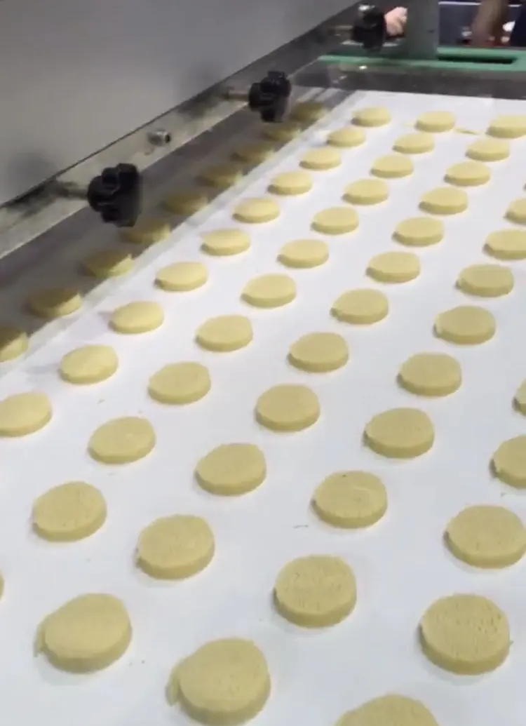 कार्यात्मक स्वत: अखरोट मीठा केक बिस्कुट मोल्डिंग मशीन और कुकीज़ बनाने की मशीन