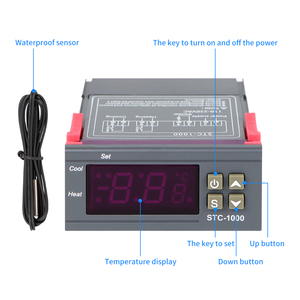 STC-1000 100V 220V Digital <strong>Temperature</strong> <strong>Controller</strong> Thermostat Incubator Relay LED Heating Cooling - Product Image 2