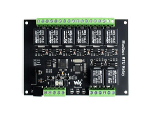 Modulo relè Modbus industriale RTU 8-ch con interfaccia RS485, circuiti di protezione Multi isolamento, alimentazione 5V