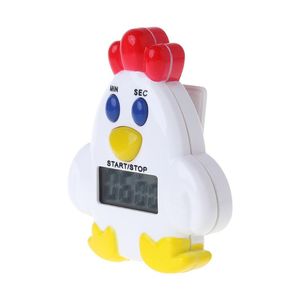 A forma di pollo simpatico design magnete posteriore batteria digitale cucina conto alla rovescia Timer con supporto - Product Image 1