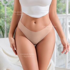 אירופה אמריקאי נשים דק משי קרח משי חלקה thong no-ירך ספורט סקסי הלבשה תחתונה מראה מותניים נמוך מוצק רגיל צבוע