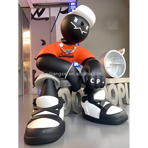 POP MART DIMOO dünya için özel heykeli sınırlı sayıda kentsel kültür kurulum reçine el sanatları içinde Streetwear sanat heykel - Product Image 3