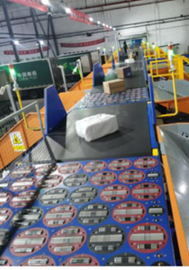 Smistatore sistemi di trasporto a rulli automatizzati magazzino utilizzano espresso e-commerce DWS con smistatore pacchi smistatore - Product Image 5