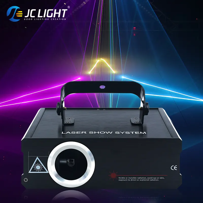 2W Rgb Full Color Animation Laser Light Projector Lazer Light Dj Disco Laser Lights For Night Club