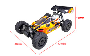1/8โมเดลรถบังคับออฟโร้ดแบบไร้แปรงถ่านของเล่นรถอาร์ซีความเร็วสูง4WD เป็นของขวัญ - Product Image 6