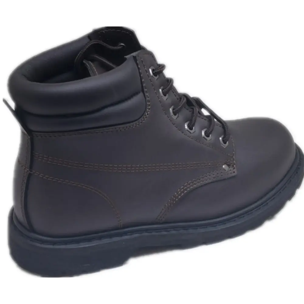 Calzado Morning Glory, buen precio, zapatos de seguridad de corte medio de cuero de acción suave, botas resistentes a la abrasión de estilo exterior