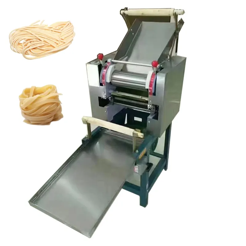 Industry Pasta Make Cina Fully Automatic Multifunction Flat Noodle Make Machine Cutter Wooden Case Sliver 304 Stainless Steel