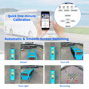CareDrive 8 canales GPS 4G WIFI dispositivo de seguimiento de vehículos Detección de punto ciego AI MDVR 360 cámara grabadora de vídeo para Super grande - Product Image 2
