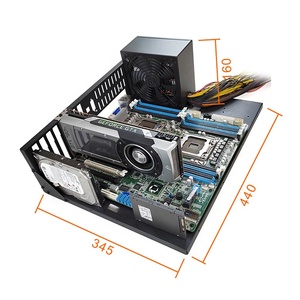 Open Air Computer Case 19 Rack PC Case Carcasa de servidor para juegos MATX ITX - Product Image 1