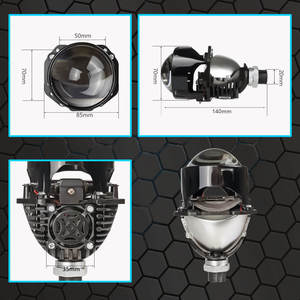 Sıcak 6000k 2.0 inç Bi-LED projektör ampul büyük Lens far Bi Led projektör Lens araba far araba için - Product Image 5