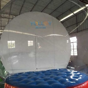 Dev kapalı ışıklı kabarcık Igloo noel tatili şişirilebilir kar küresi fotoğraf kabini üfleme kar ve özelleştirilmiş zemin ile - Product Image 6